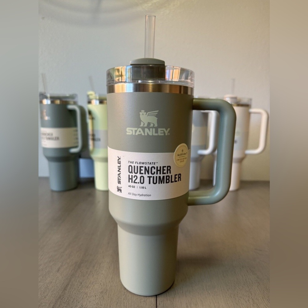 Stanley 40 oz Stainless Steel H2.0 FlowState Quencher Tumbler - Restful Green